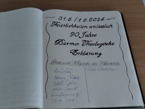 90 Jahre Barmer Theologische Erklärung: Gästebuch Fachtagung